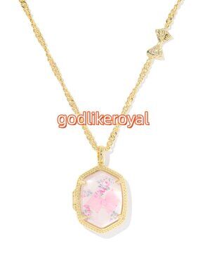 Kendra Scott x LoveShackFancy Daphne Gold Locket Necklace
